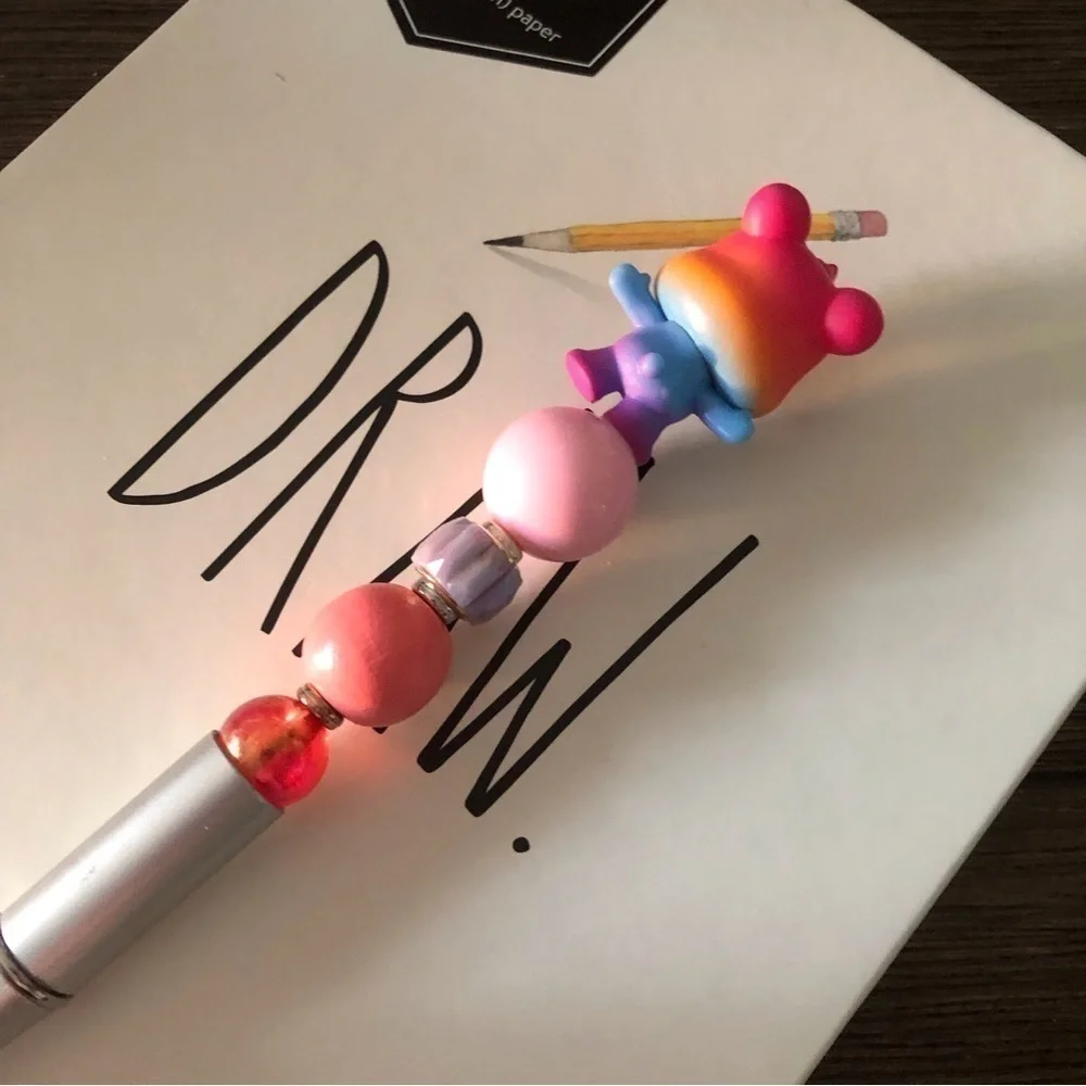 The Care Bears: Togetherness Bear handmade beaded pen